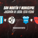 Municipal y San Martín jugaran de local esta fecha